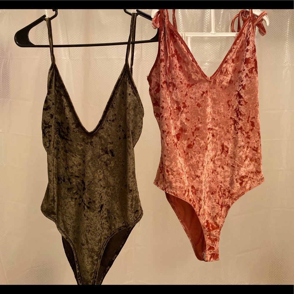 Velvet bodysuits